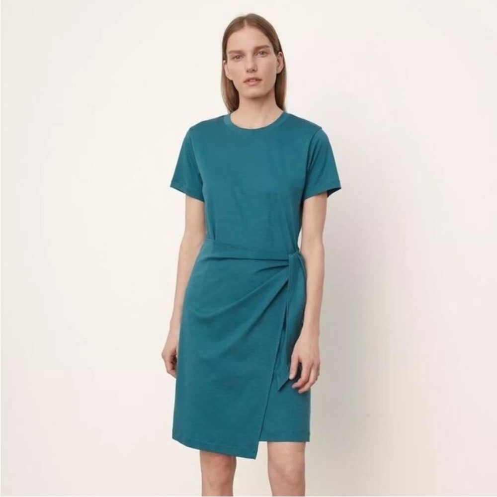 Vince Wrap Side Tie T-Shit Dress